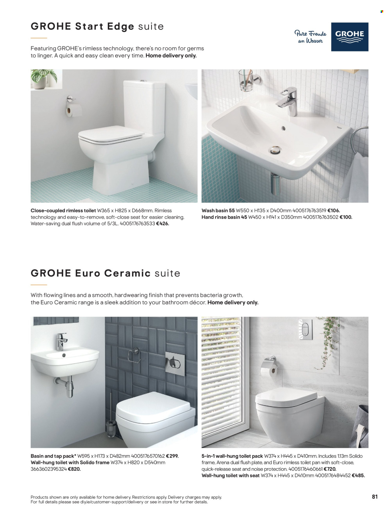 thumbnail - B&Q offer  - Sales products - bathroom accessory, toilet. Page 81.