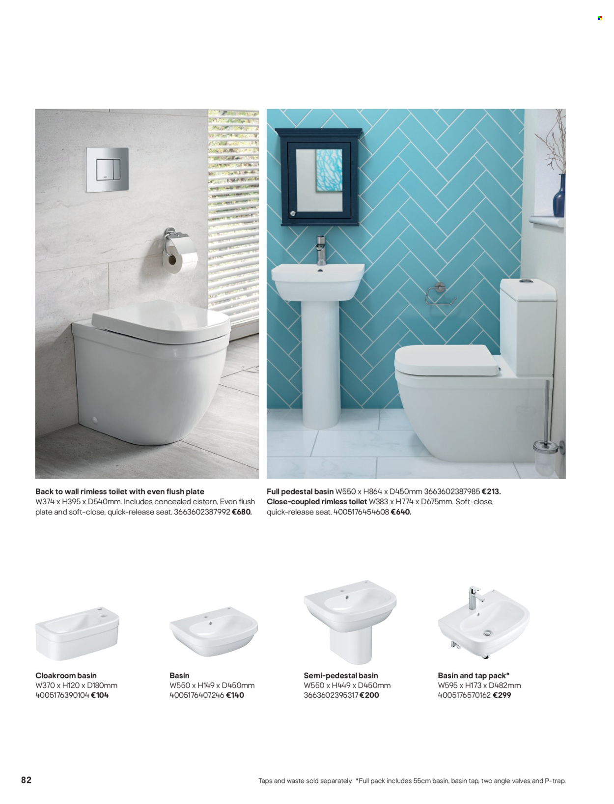 thumbnail - B&Q offer  - Sales products - toilet. Page 82.