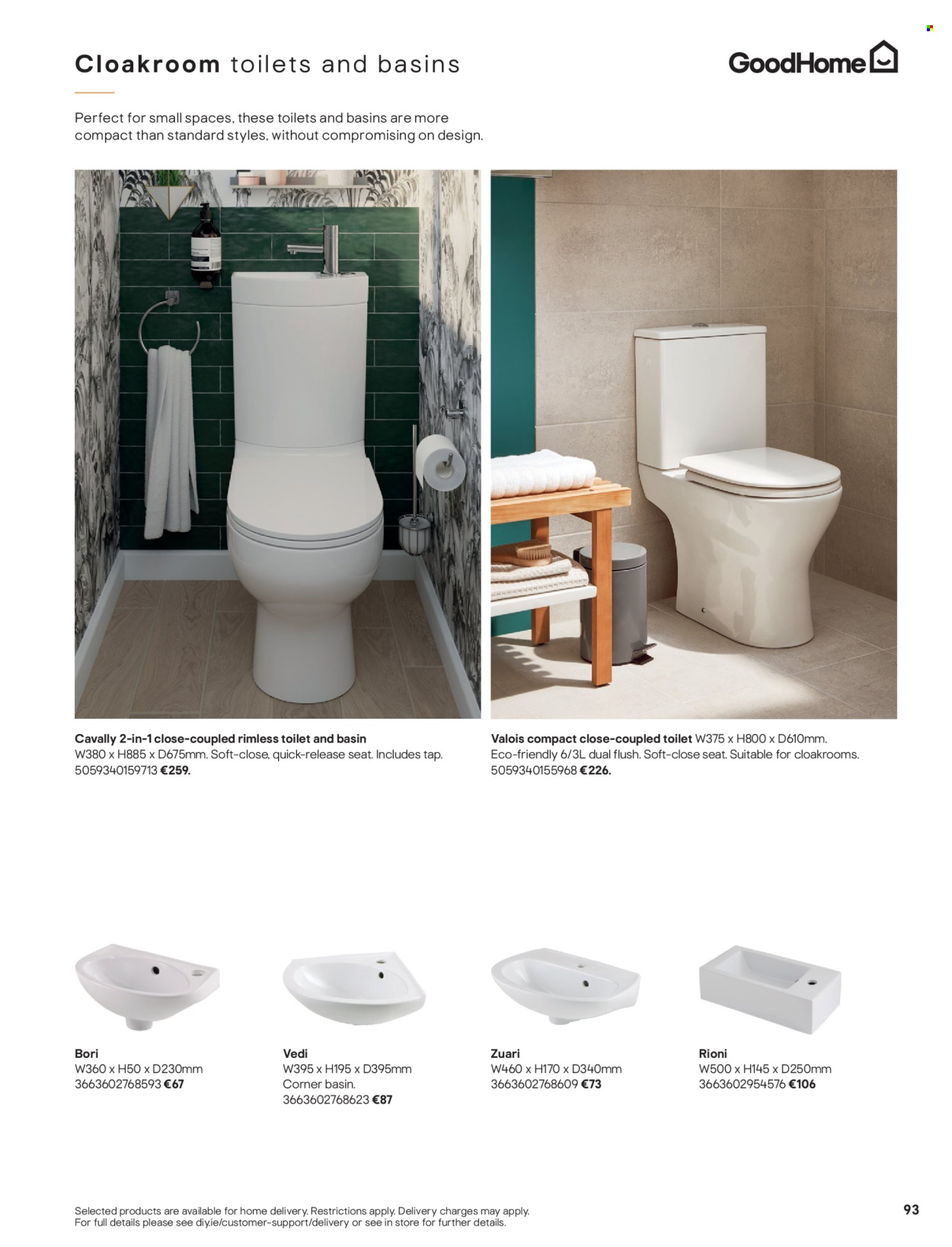 thumbnail - B&Q offer  - Sales products - toilet. Page 93.