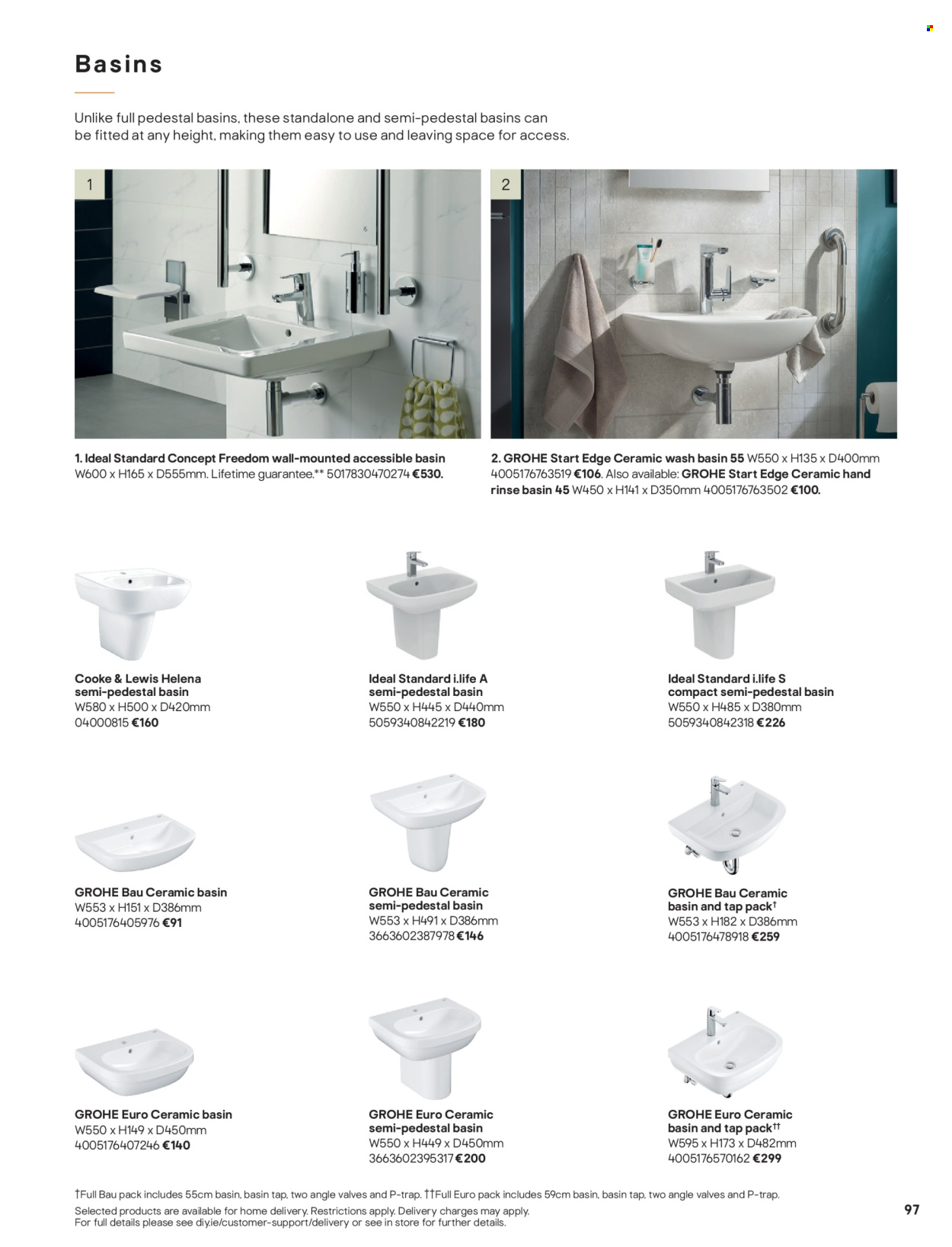 thumbnail - B&Q offer  - Sales products - Grohe. Page 97.