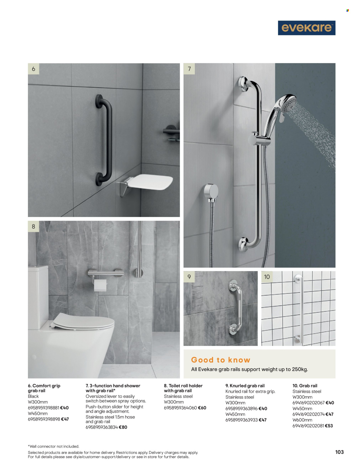 thumbnail - B&Q offer  - Sales products - toilet roll holder, hand shower. Page 103.