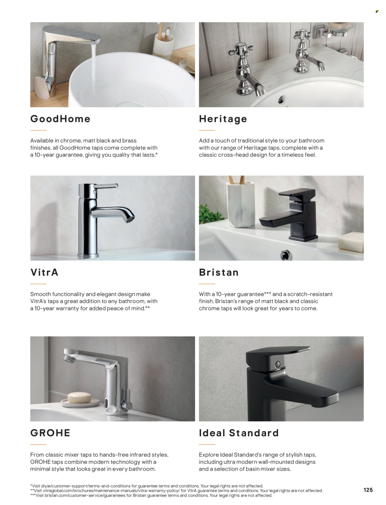 thumbnail - B&Q offer  - Sales products - Grohe, basin mixer. Page 125.