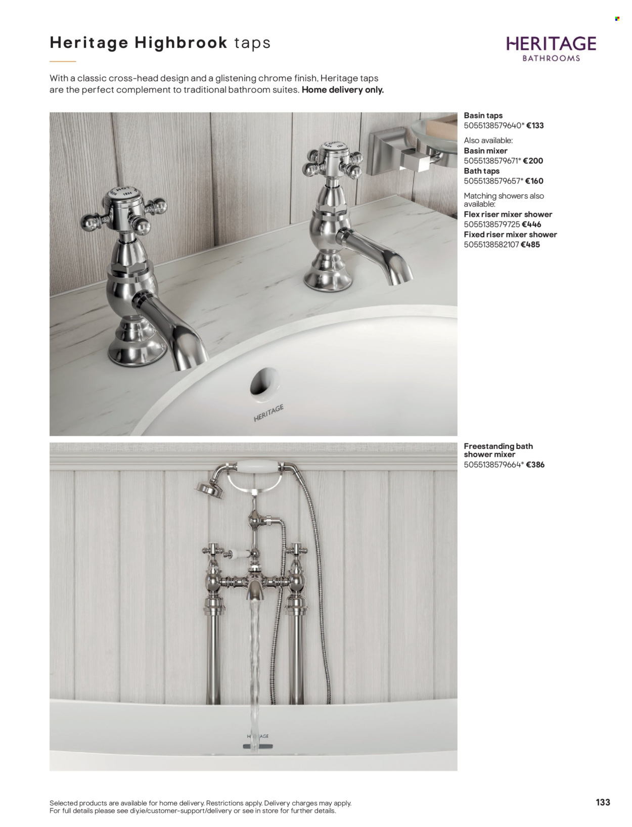 thumbnail - B&Q offer  - Sales products - shower mixer, basin mixer. Page 133.