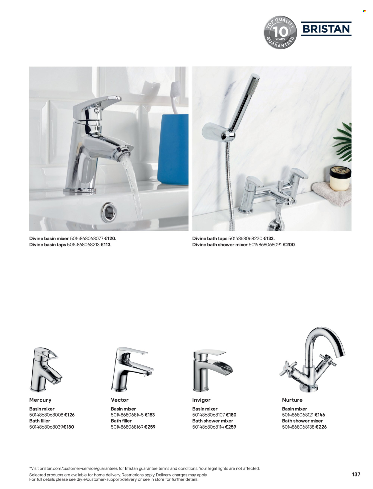 thumbnail - B&Q offer  - Sales products - shower mixer, basin mixer. Page 137.