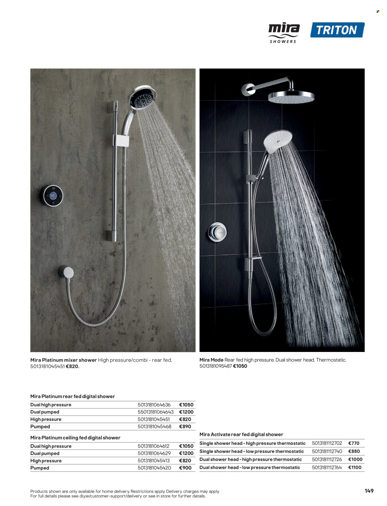 thumbnail - B&Q offer  - Sales products - showerhead. Page 149.