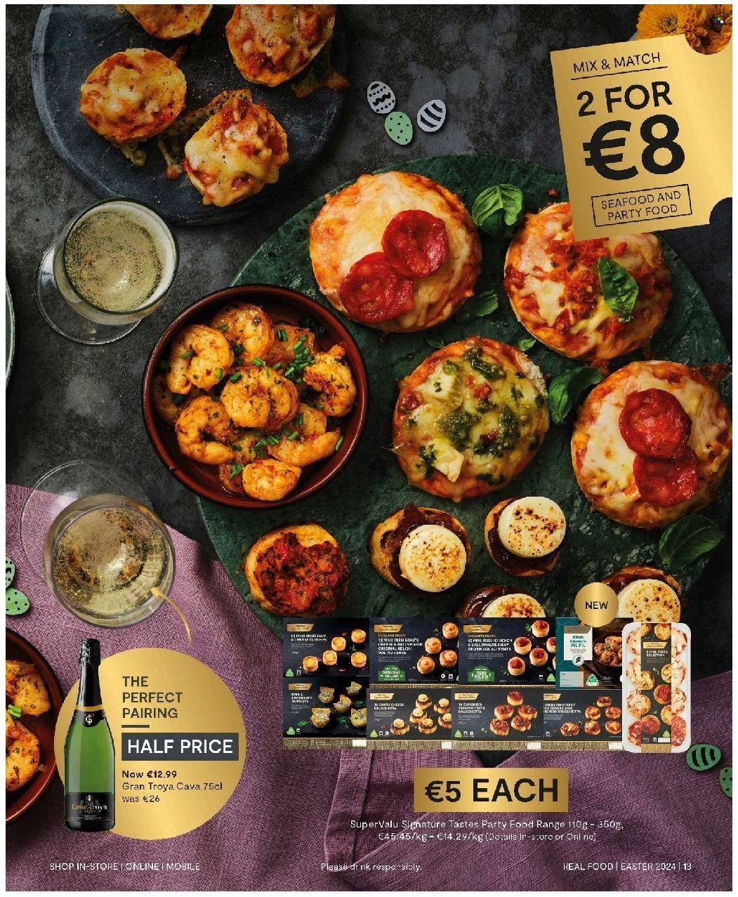thumbnail - SuperValu offer  - Sales products - relish, sparkling wine, Cava. Page 13.