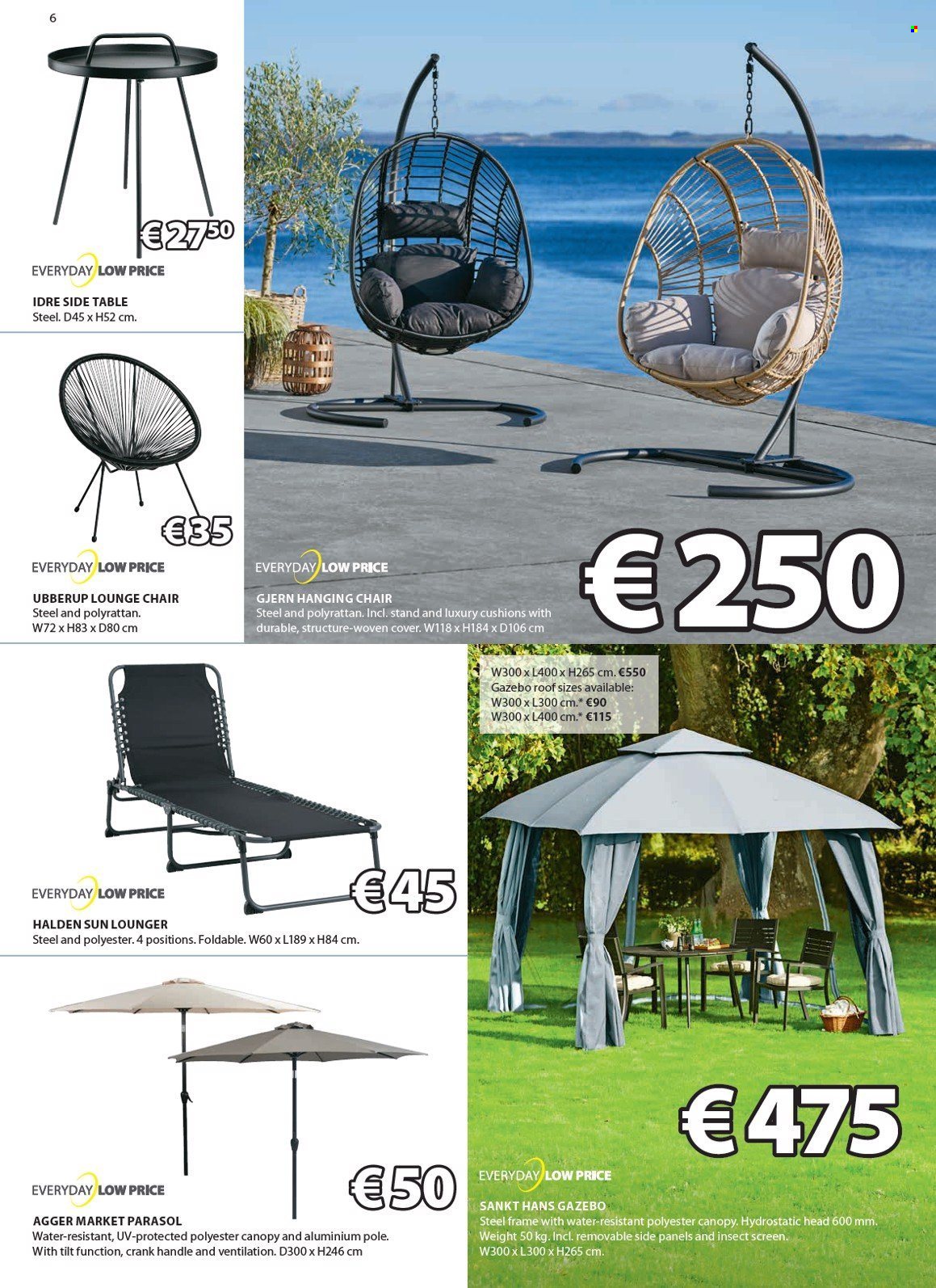 thumbnail - JYSK offer  - 25.04.2024 - 29.05.2024 - Sales products - table, sidetable, chair, lounger, hanging chair. Page 7.