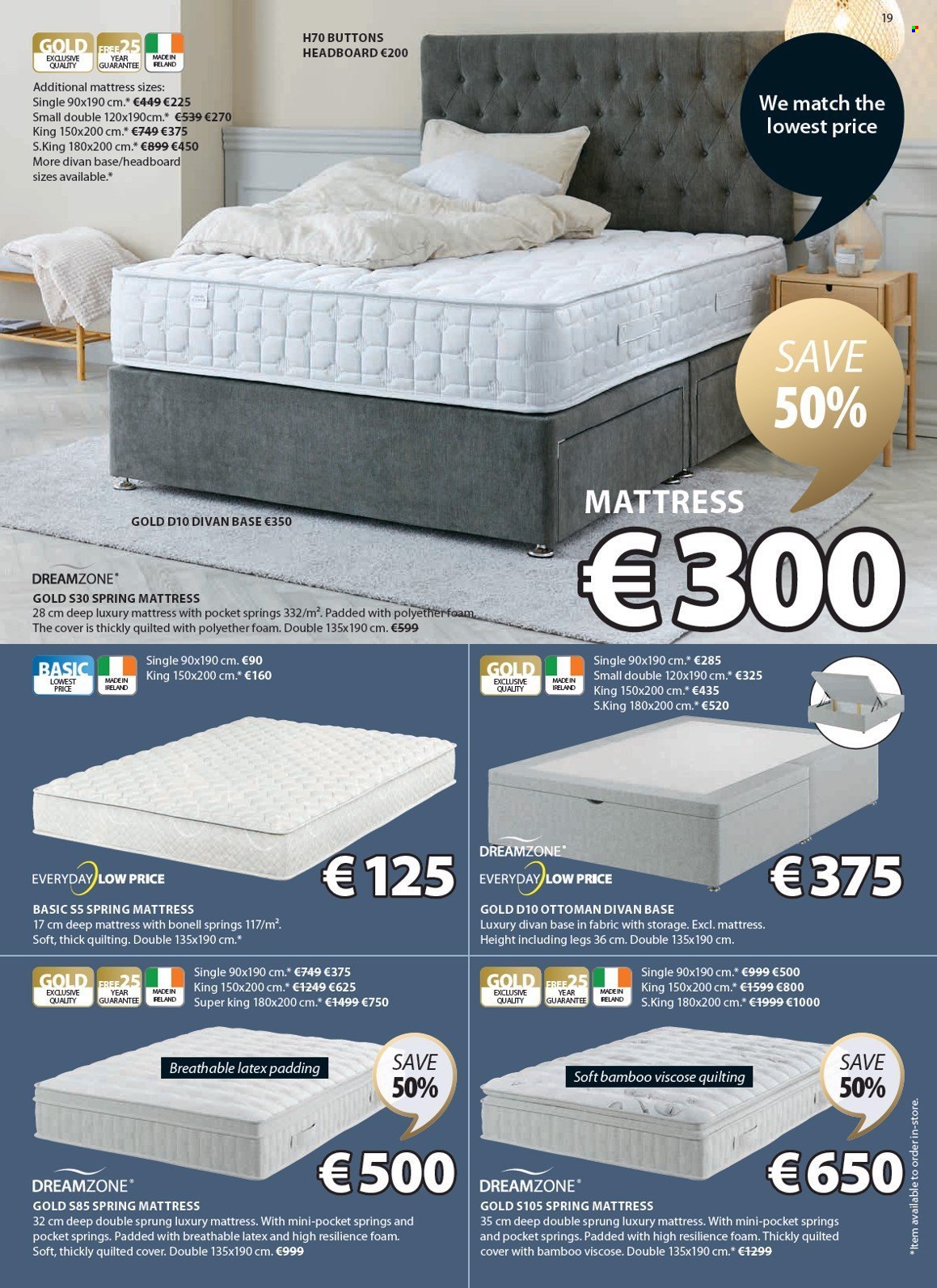 thumbnail - JYSK offer  - 25.04.2024 - 29.05.2024 - Sales products - headboard, bed, mattress. Page 20.