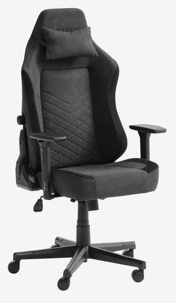 Gaming chair ABILDAA anthracite grey fabric