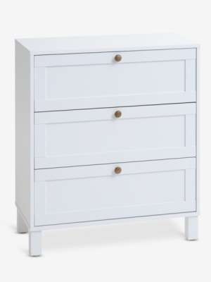 Cabinet SKALS 3 drawers white