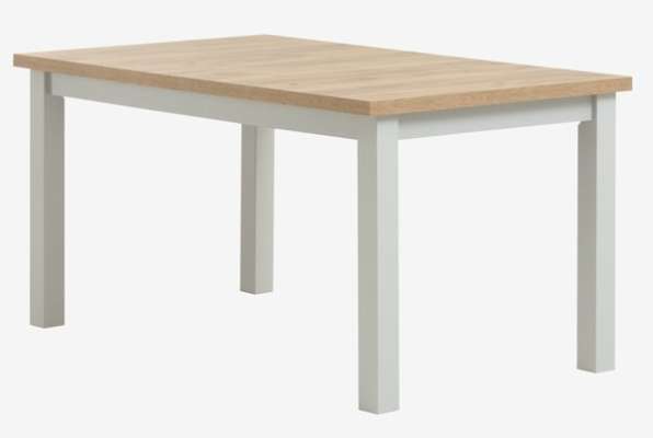 Dining table MARKSKEL 90x150/193 light grey/oak colour