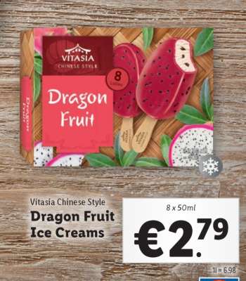 Vitasia Chinese Style Dragon Fruit Ice Creams