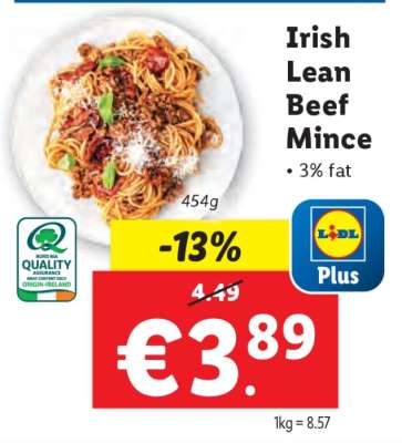 Irish Lean Beef Mince