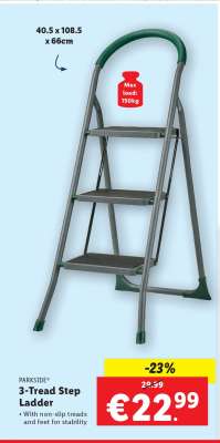 3-Tread Step Ladder