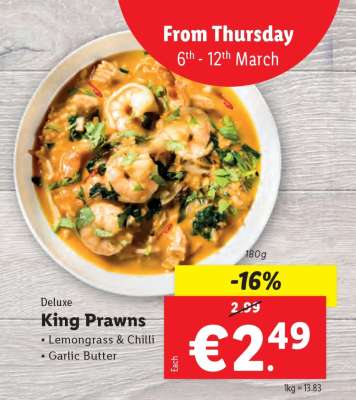 Deluxe King Prawns