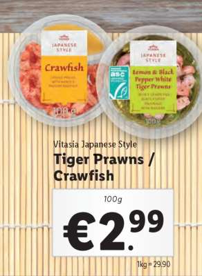 Vitasia Japanese Style Tiger Prawns / Crawfish