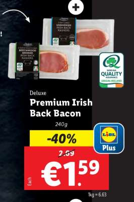 Premium Irish Back Bacon