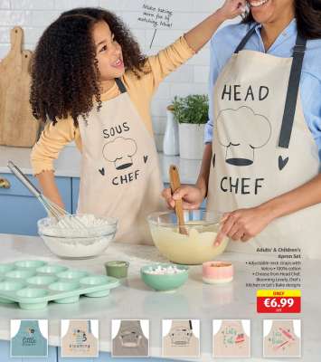 Adult's & Children's Apron Set