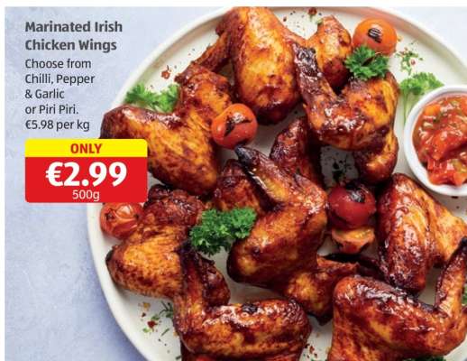 Marinated Irish Chicken Wings