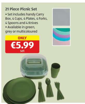 21 Piece Picnic Set