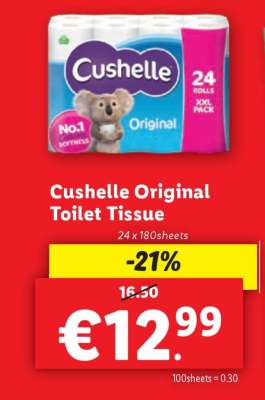 Cushelle Original Toilet Tissue