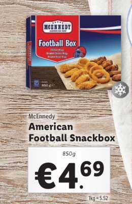 McEnnedy American Football Snackbox