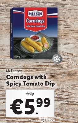 McEnnedy Corndogs with Spicy Tomato Dip