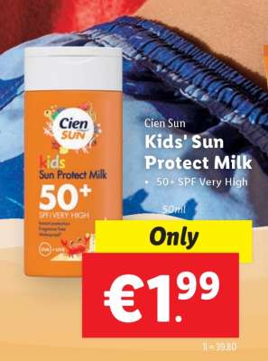 Cien Sun Kids' Sun Protect Milk