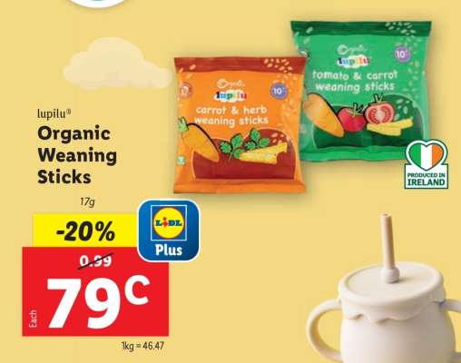 Lupilu Organic Weaning Sticks