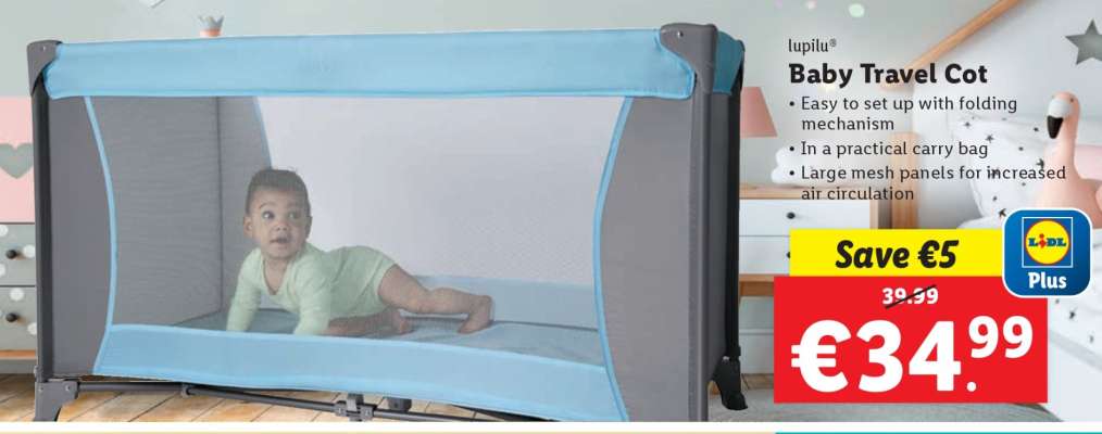 Lupilu Baby Travel Cot