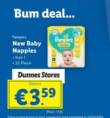 Pampers New Baby Nappies
