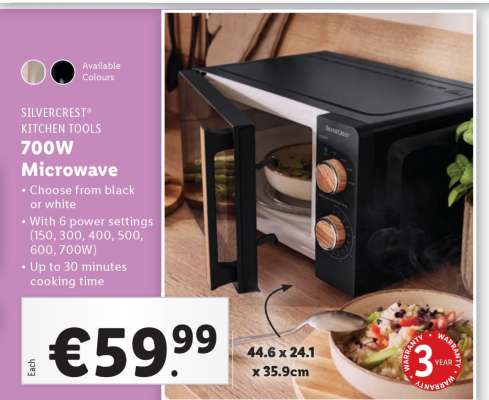 Silvercrest KITCHEN TOOLS 700W Microwave
