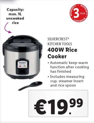 Silvercrest 400W Rice Cooker