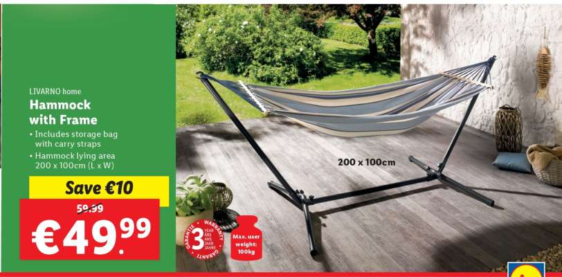 LIVARNO home Hammock with Frame