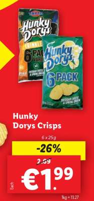 Hunky Dorys Crisps