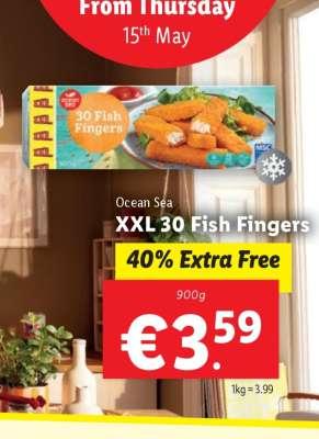 Ocean Sea XXL 30 Fish Fingers