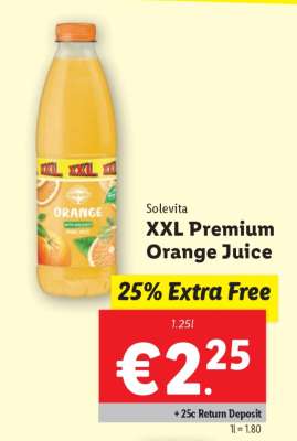 Solevita XXL Premium Orange Juice