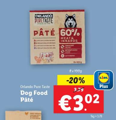 Orlando Pure Taste Dog Food Pâté