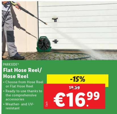 PARKSIDE Flat Hose Reel/Hose Reel