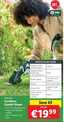 PARKSIDE Cordless Combi-Shear