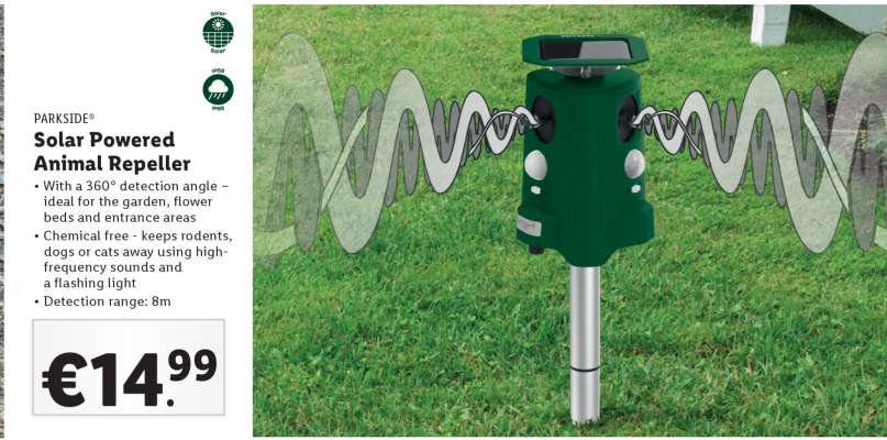 PARKSIDE Solar Powered Animal Repeller