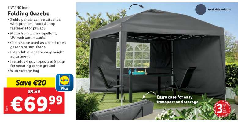 LIVARNO home Folding Gazebo
