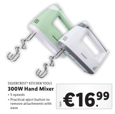 SILVERCREST Kitchen Tools 300W Hand Mixer
