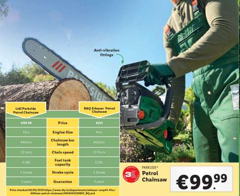 Parkside Petrol Chainsaw