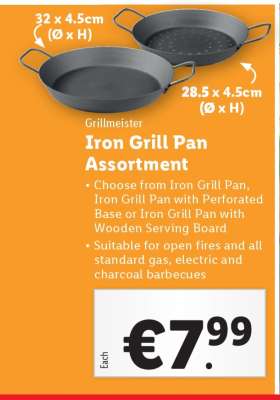 Iron Grill Pan Assortment