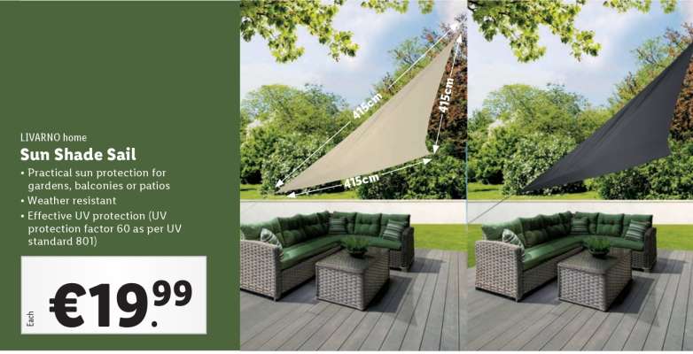 LIVARNO home Sun Shade Sail