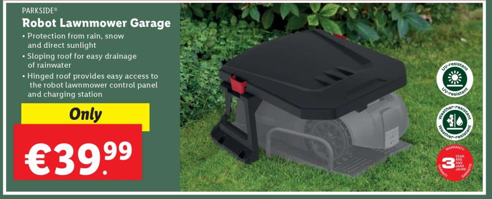 PARKSIDE Robot Lawnmower Garage