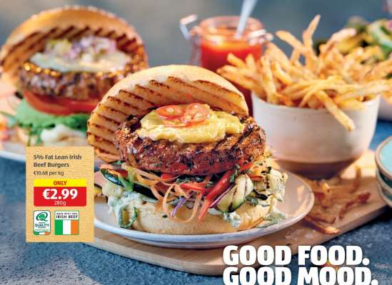 5% Fat Lean Irish Beef Burgers