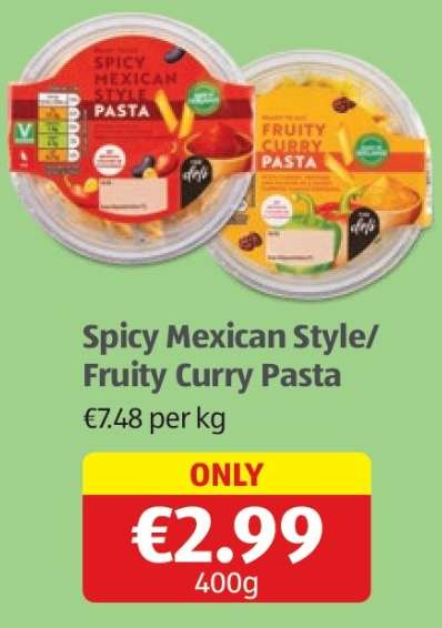 Spicy Mexican Style/Fruity Curry Pasta