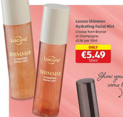 Lacura Shimmer Hydrating Facial Mist